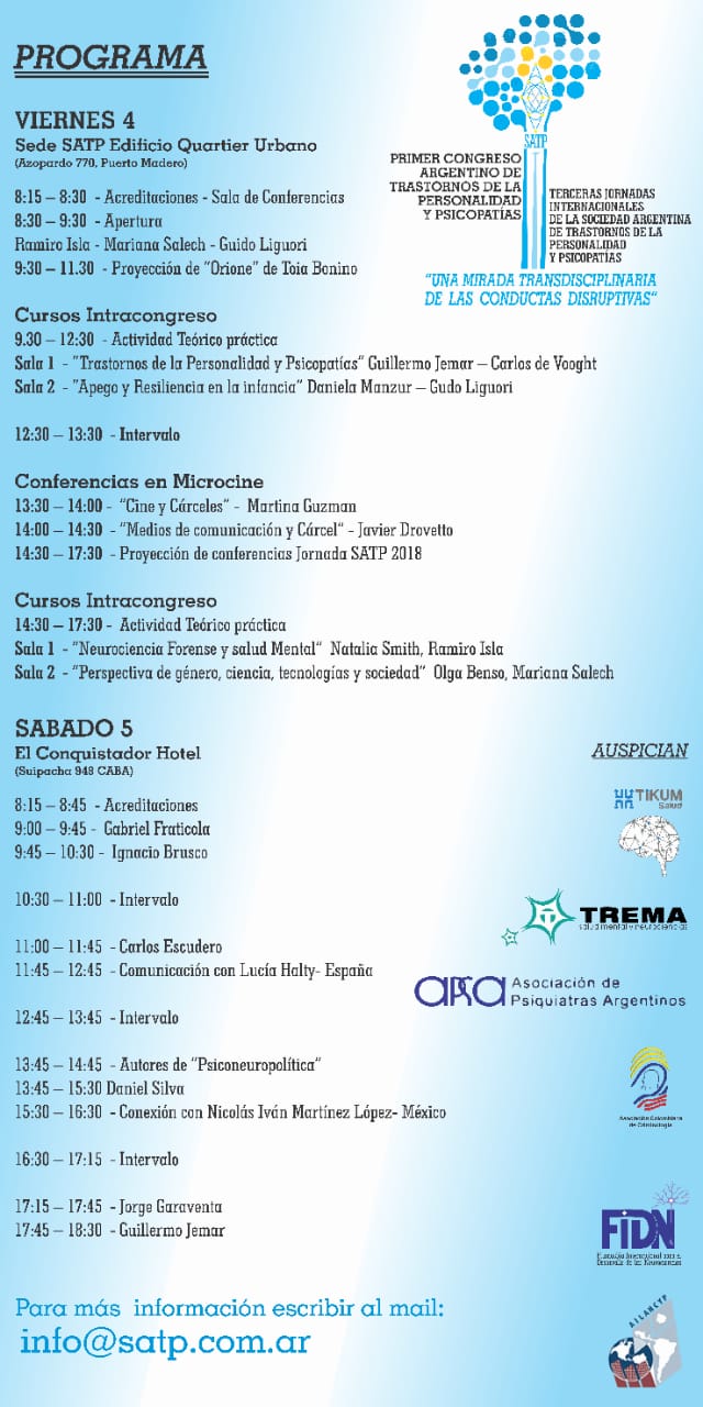 Cronograma congreso Ramiro